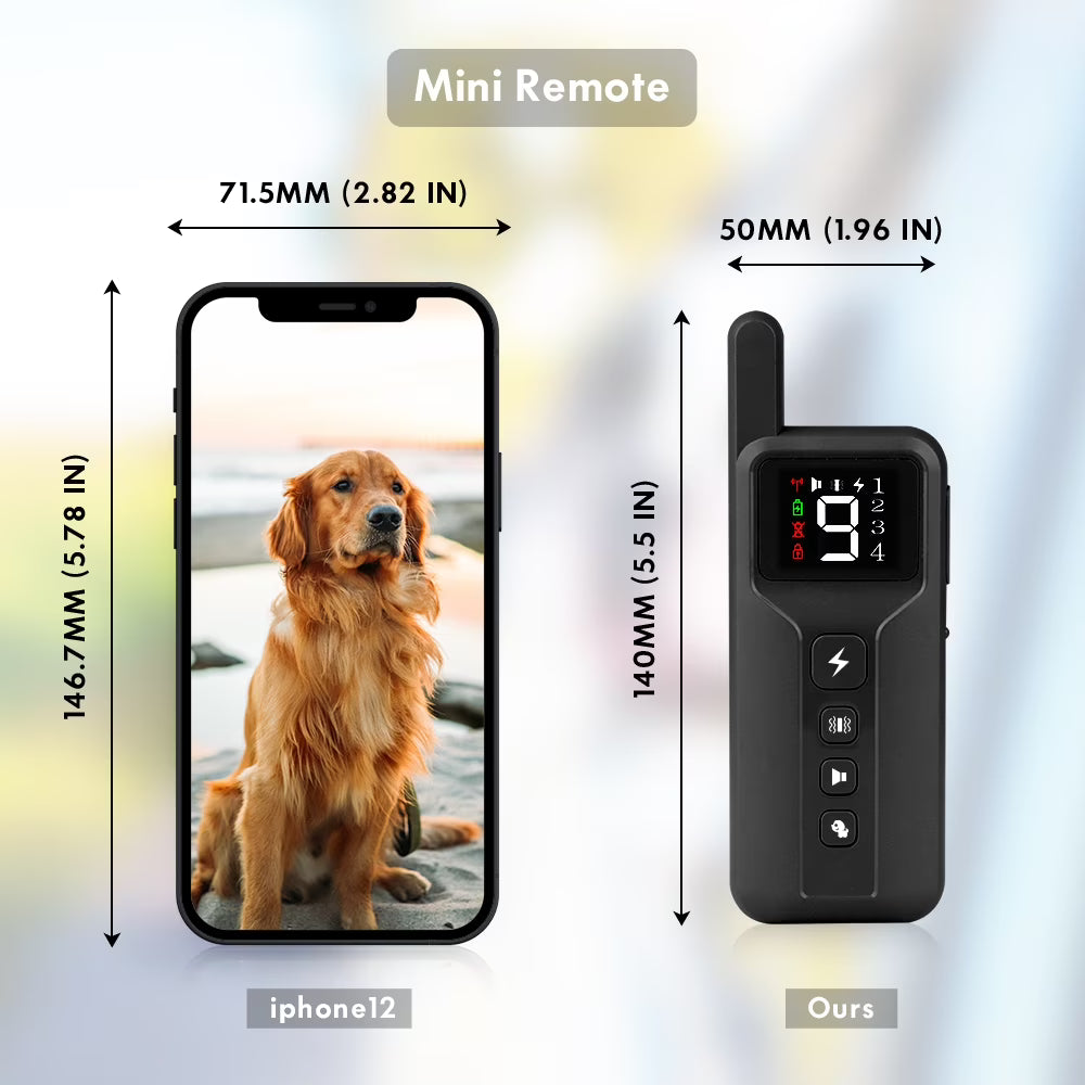RUXAN Shock Collar with Remote for Dog- Bark Training, for 15-120lbs Large Medium Small Puppy, Smart Collar, Black